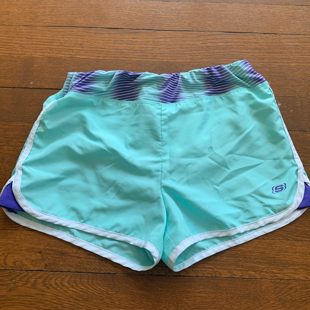 Teal athletic shorts